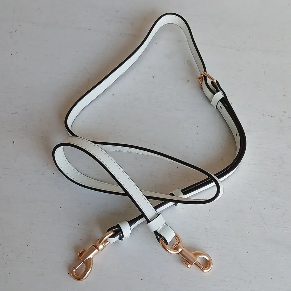 Coach Crossbody Strap Replacement White With Gold Hardware